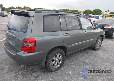 2007 Toyota Highlander из США, поврежденный, VIN JTEGD21A470155906